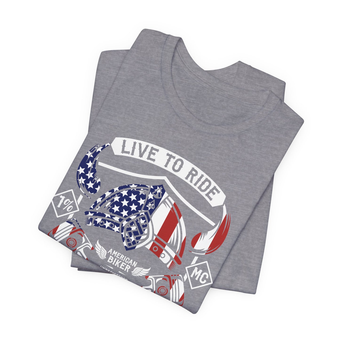 Live To Ride Ride To Live 1% MC Unisex Jersey Short Sleeve Tee