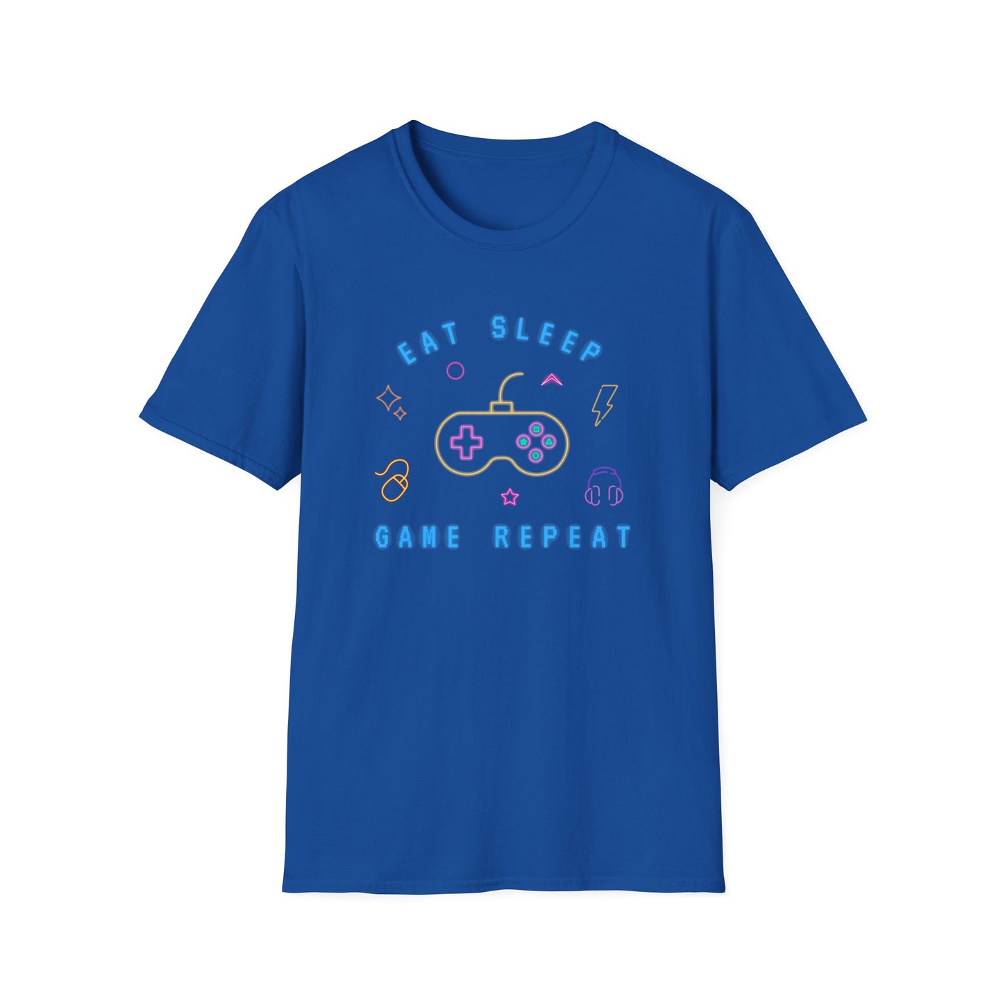Eat Sleep Game Repeat Unisex Softstyle T-Shirt