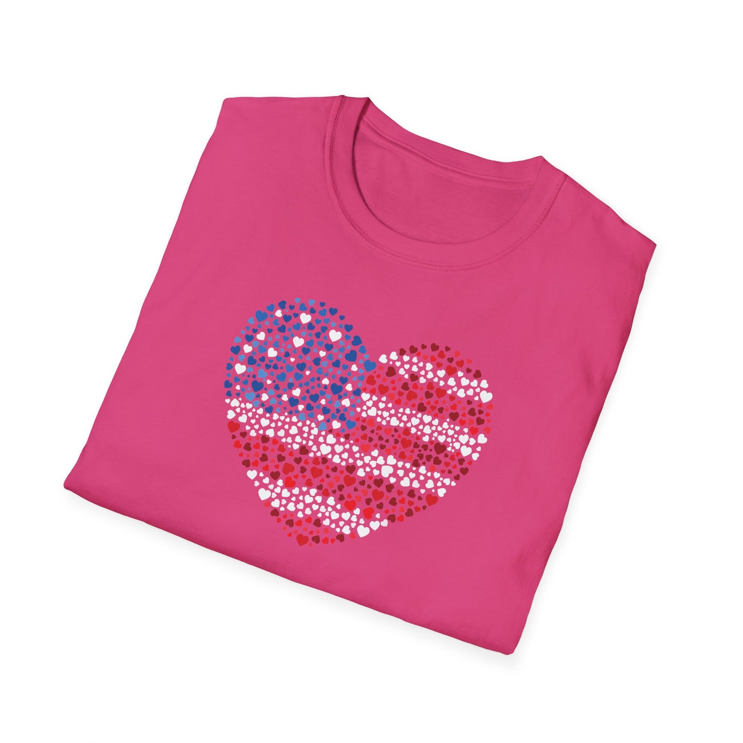 Patriotic Heartbeat Unisex Softstyle T-Shirt