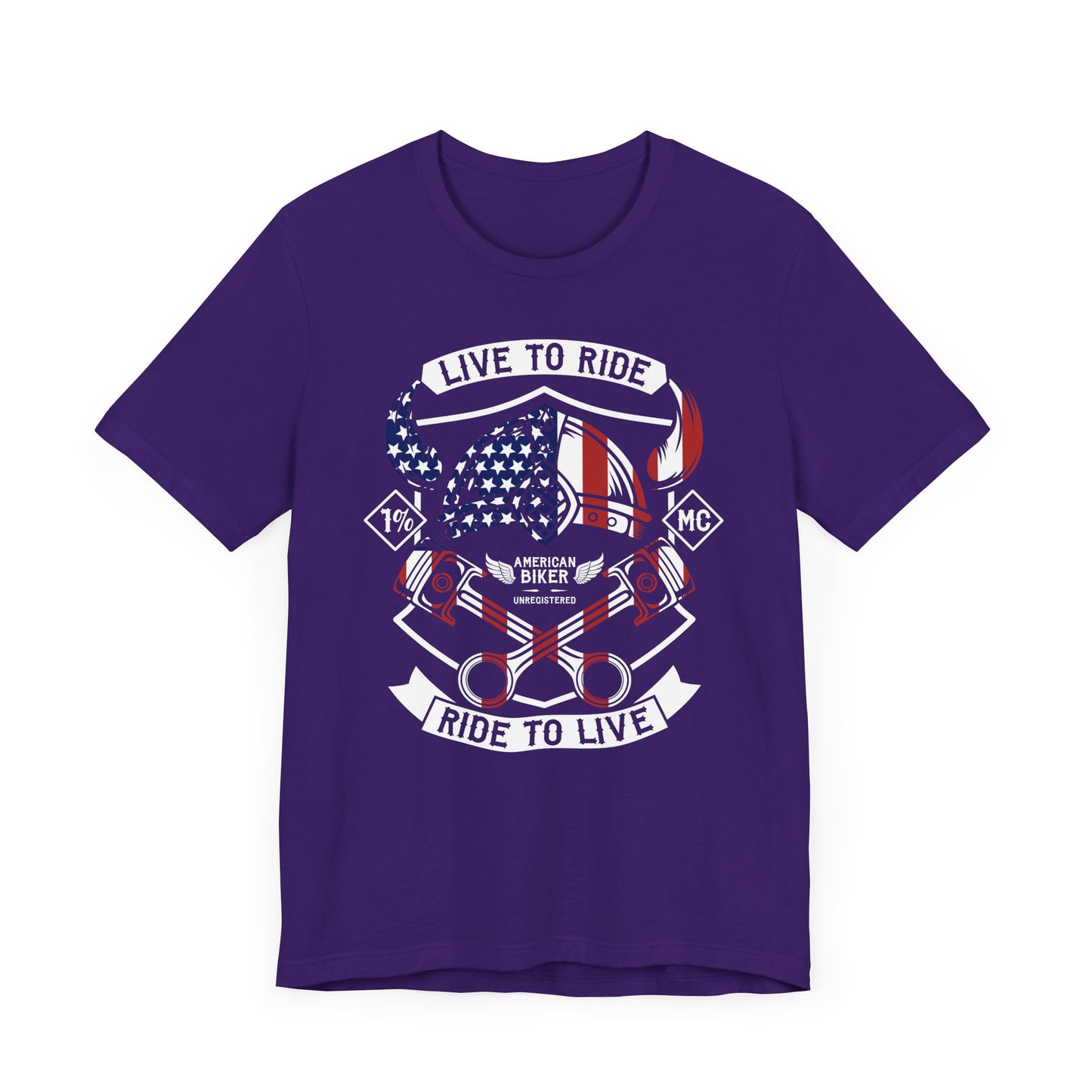 Live To Ride Ride To Live 1% MC Unisex Jersey Short Sleeve Tee