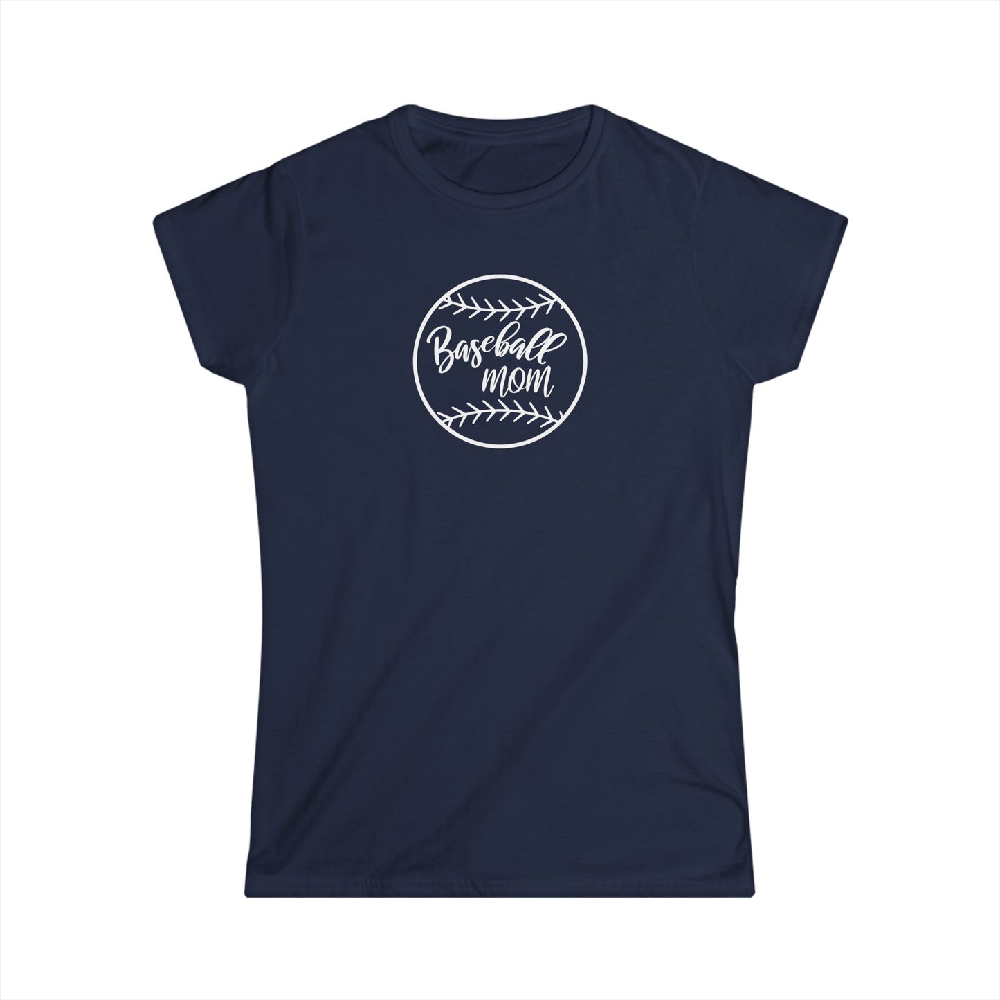 Baseball Mom Women's Softstyle Tee
