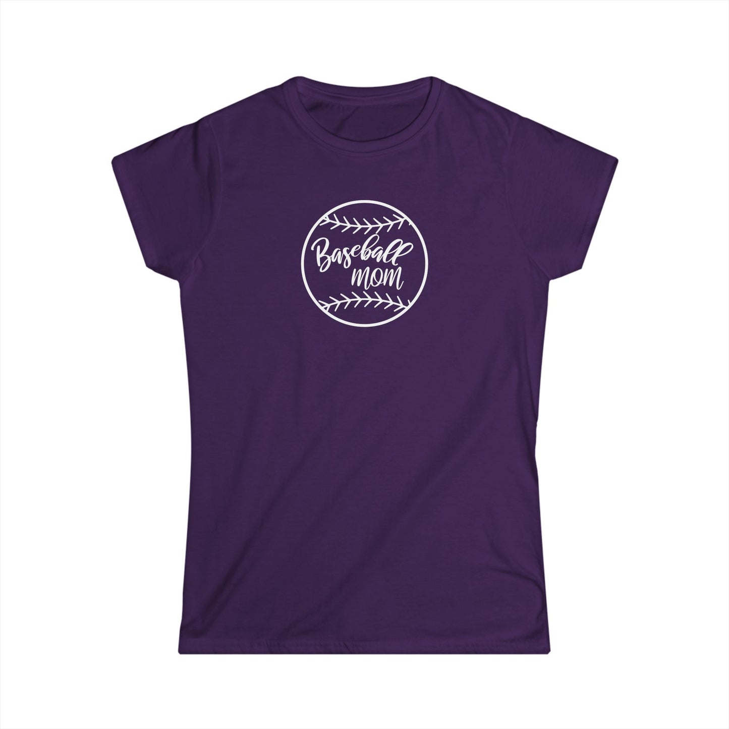 Baseball Mom Women's Softstyle Tee