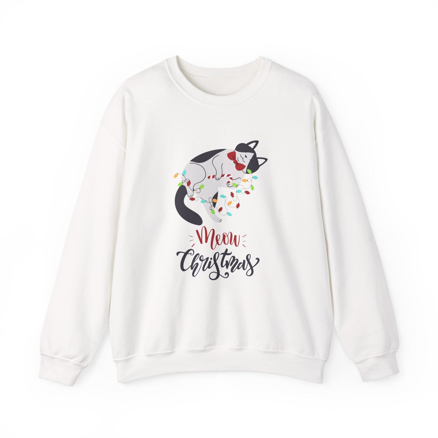 Meow Christmas ππ±β¨ Unisex Heavy Blend Crewneck Sweatshirt