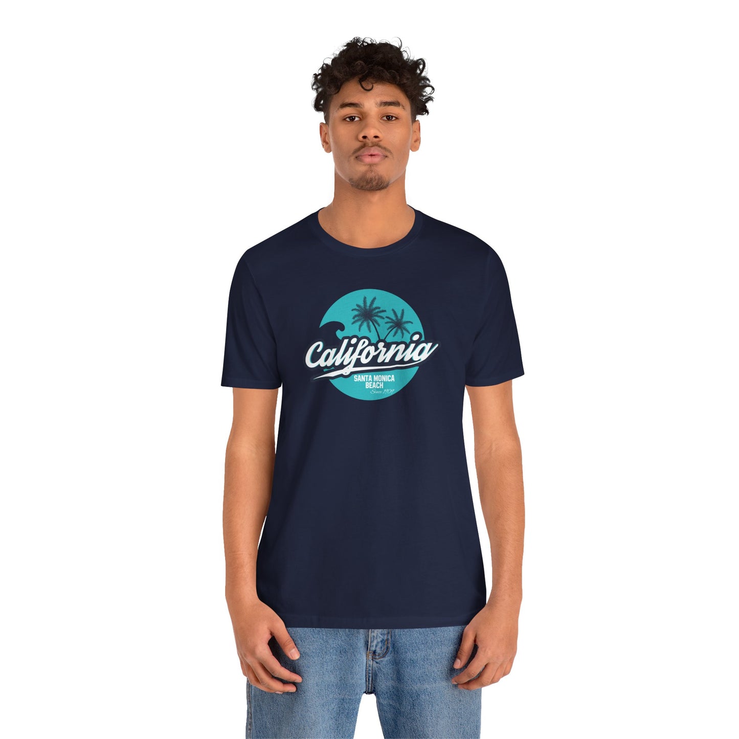 California Santa Monica Beach Unisex Jersey Short Sleeve Tee