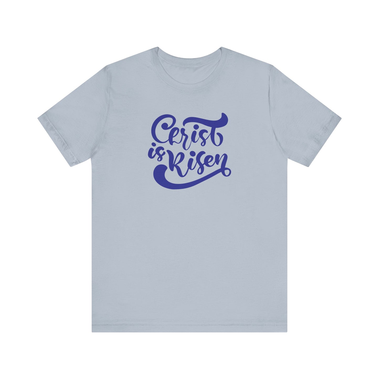 Christ is Risen Navy Print Unisex Jersey Short Sleeve Tee