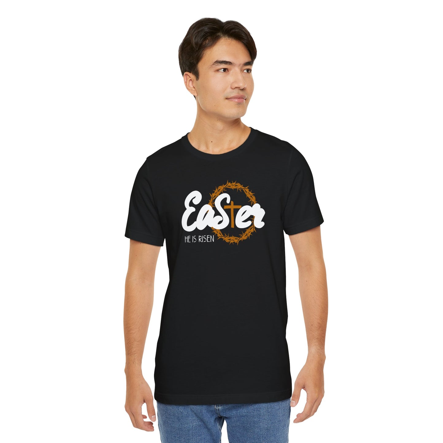 Easter He Is Risen Unisex Jersey Short Sleeve Tee