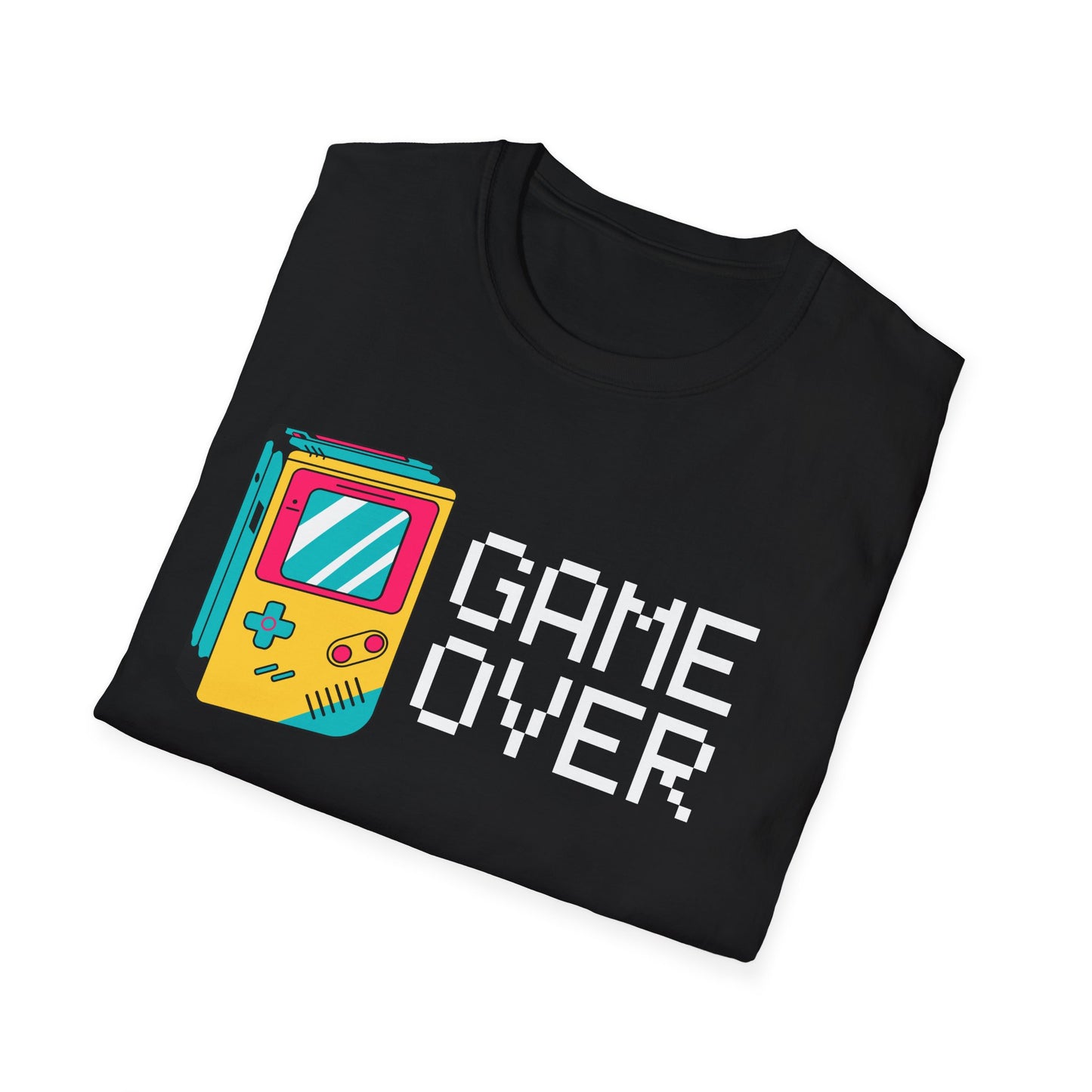 Game Over Gameboy Unisex Softstyle T-Shirt