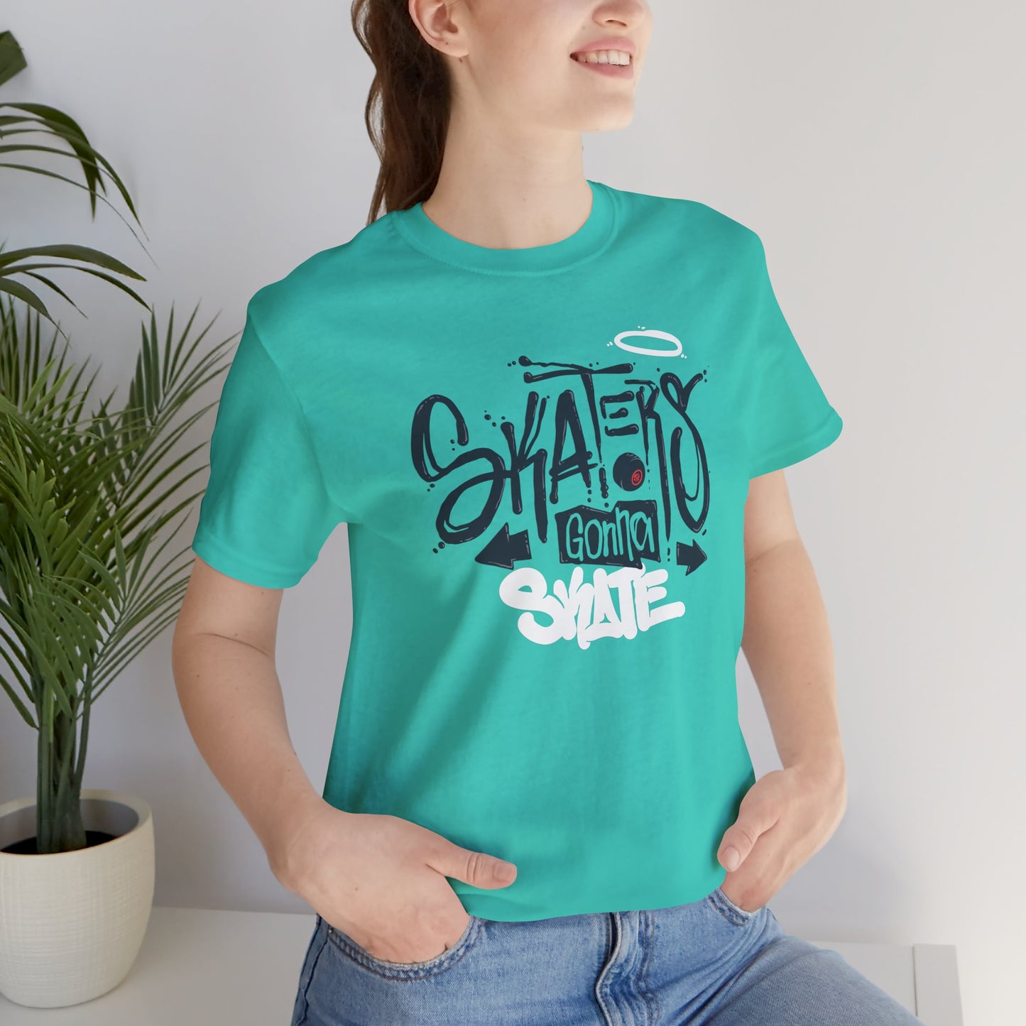 Skaters Gonna Skate Unisex Jersey Short Sleeve Tee