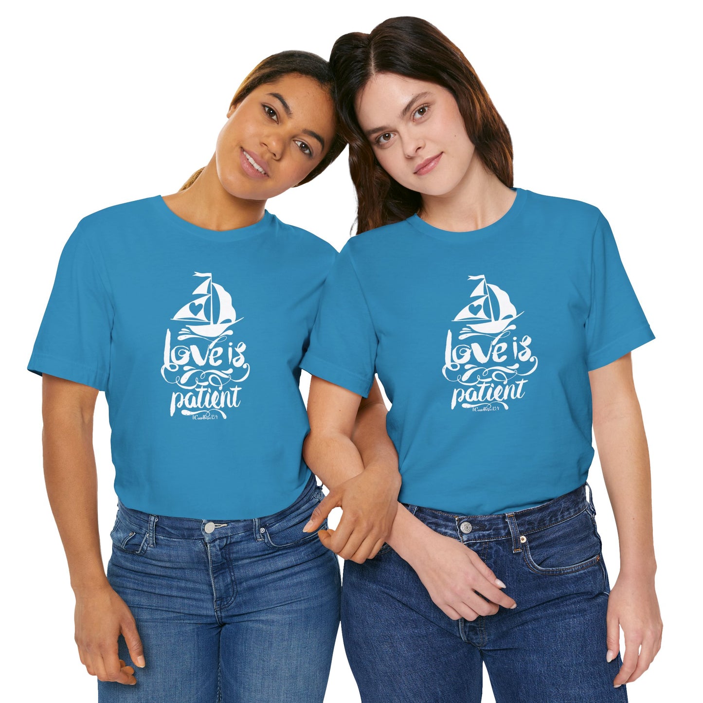 Love Is Patient Corinthians 13:4 Unisex Jersey Short Sleeve Tee