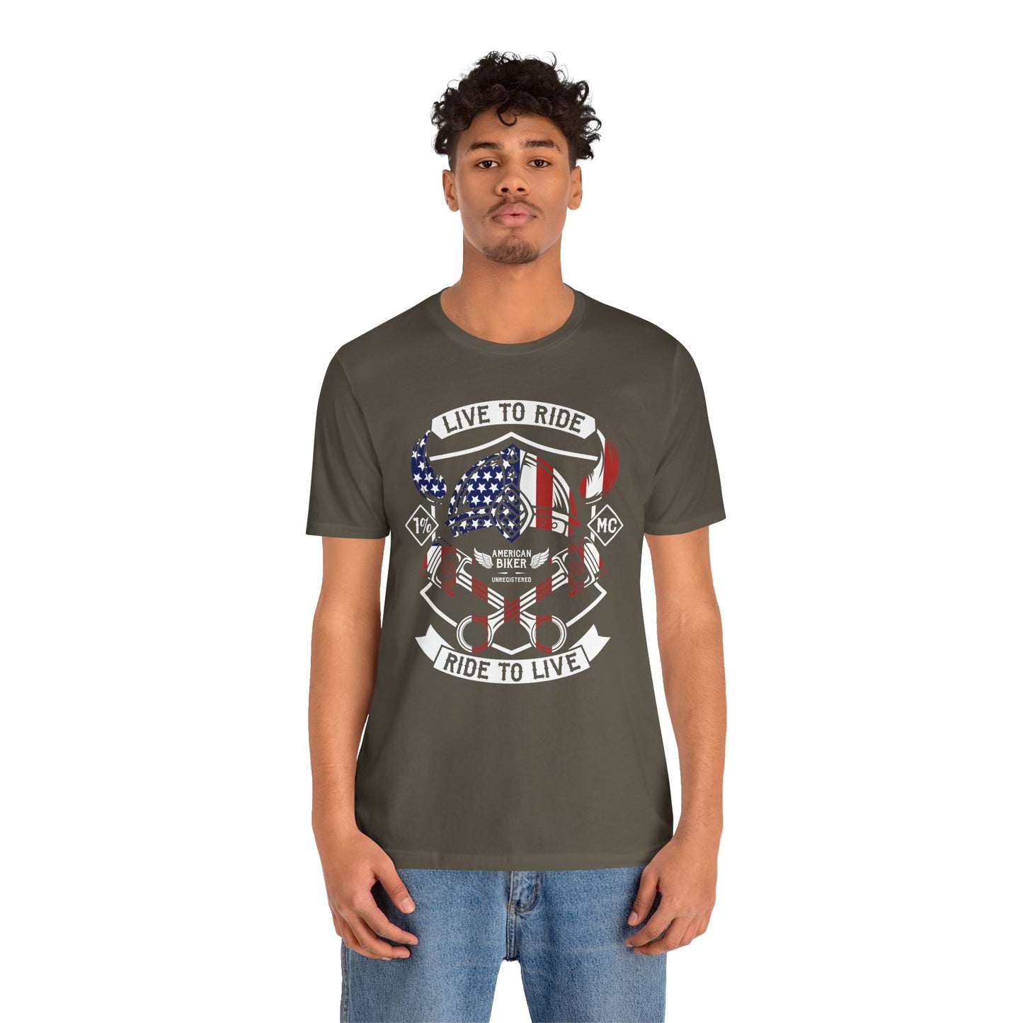 Live To Ride Ride To Live 1% MC Unisex Jersey Short Sleeve Tee