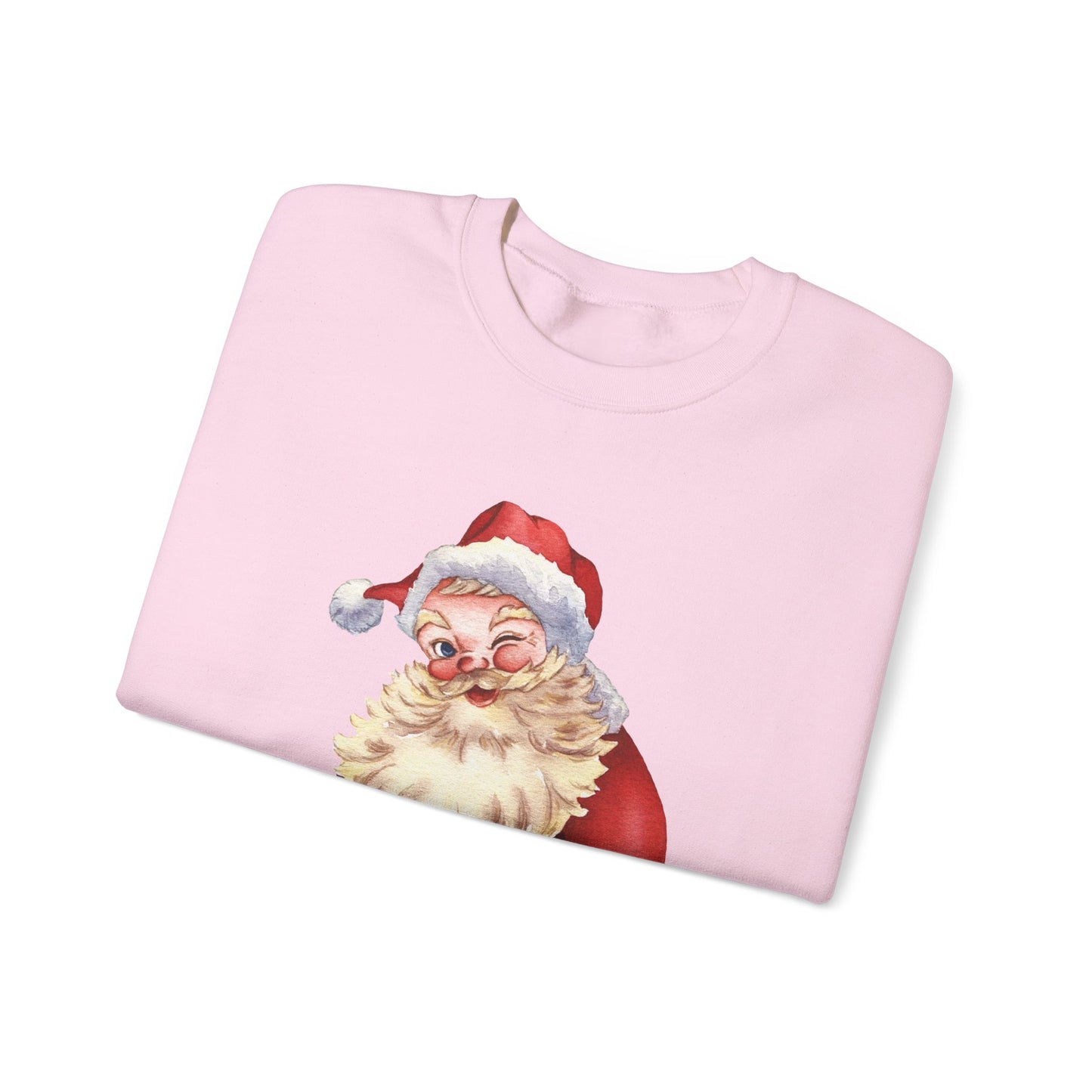 Unisex Heavy Blend Crewneck Sweatshirt Winking Santa 🎅✨❤️