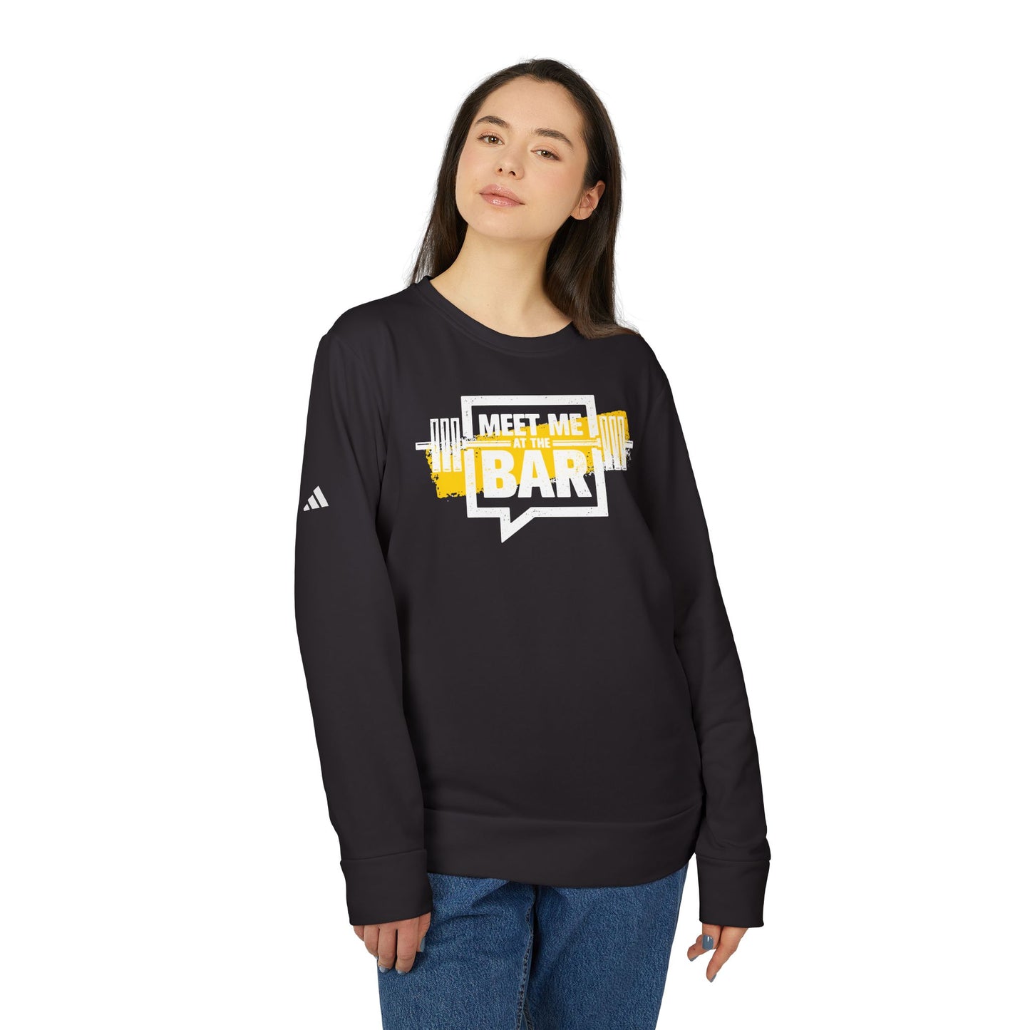 Meet Me At The Bar Adidas Unisex Cozy Fleece Sweatshirt