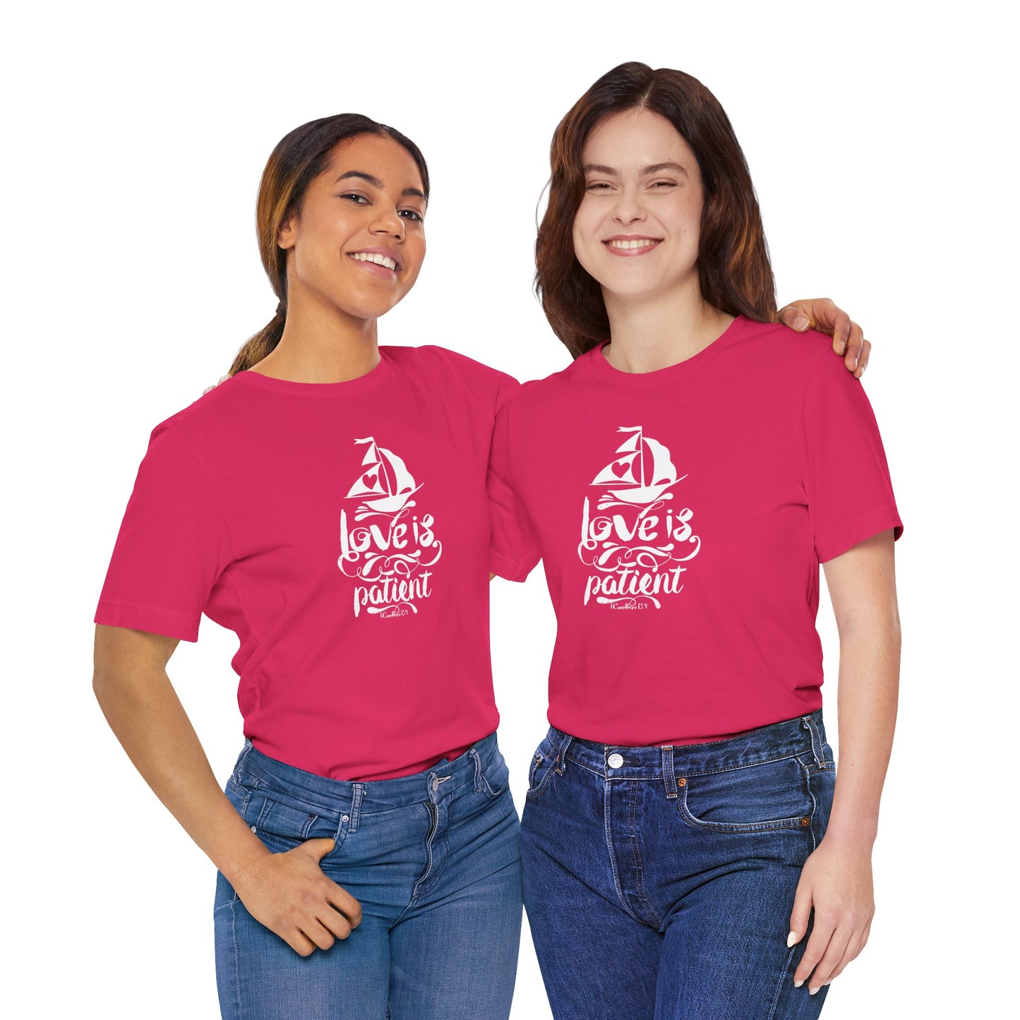Love Is Patient Corinthians 13:4 Unisex Jersey Short Sleeve Tee