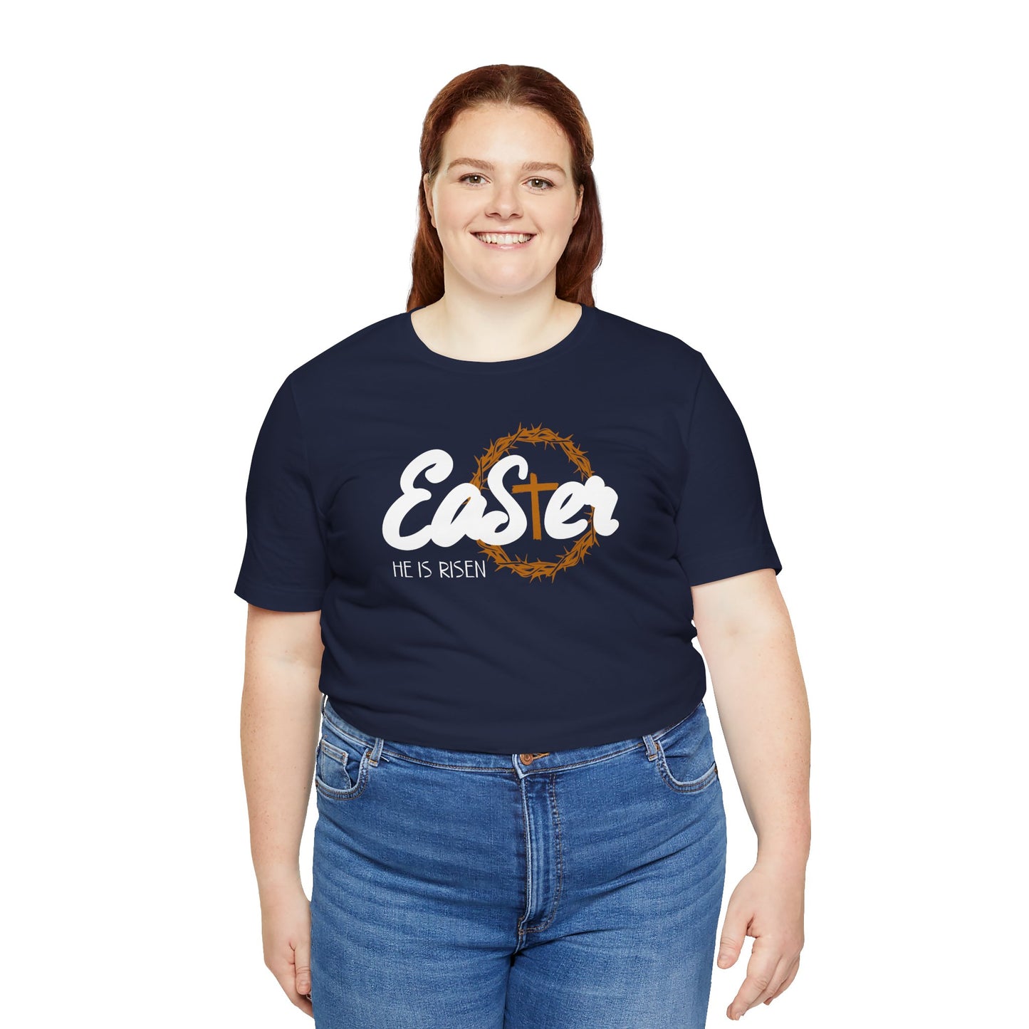 Easter He Is Risen Unisex Jersey Short Sleeve Tee