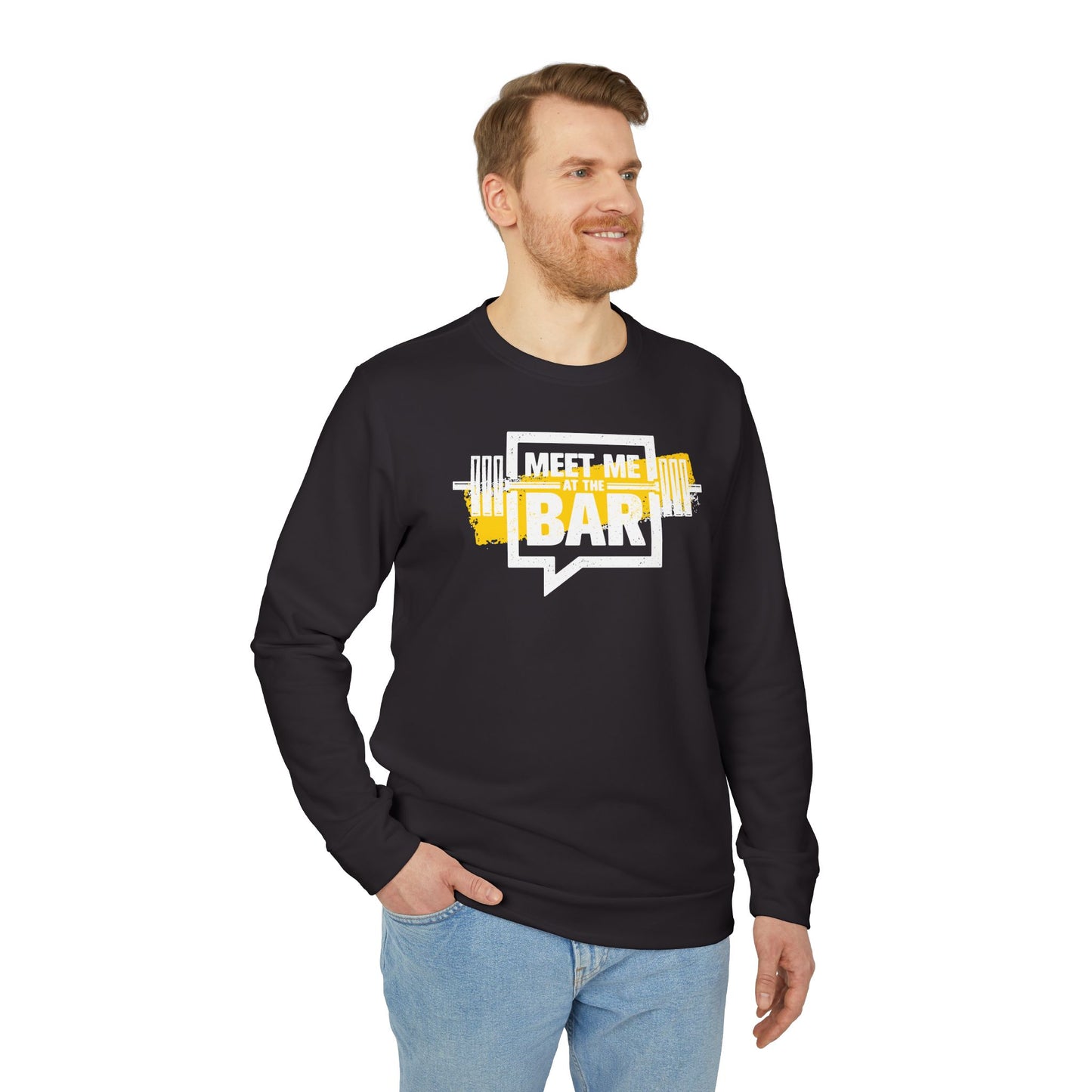 Meet Me At The Bar Adidas Unisex Cozy Fleece Sweatshirt