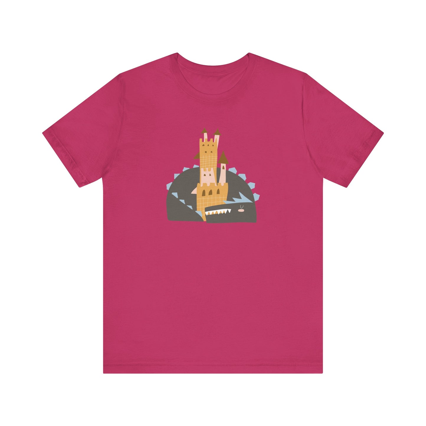 Unisex Jersey Short Sleeve Tee Dragon Dreams Cute Castle Nap