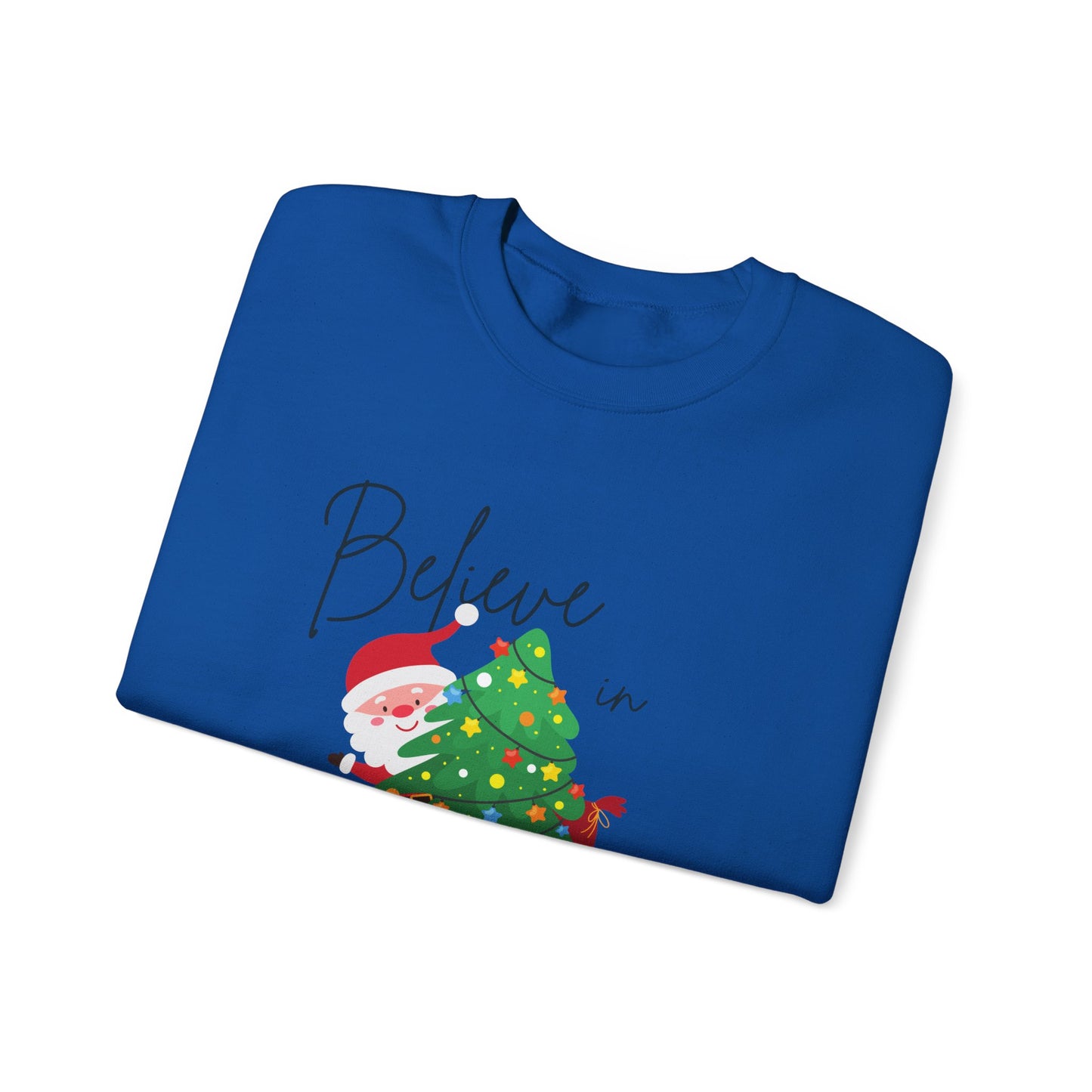 Unisex Heavy Blend Crewneck Sweatshirt Believe In Santa 🎅🎄✨