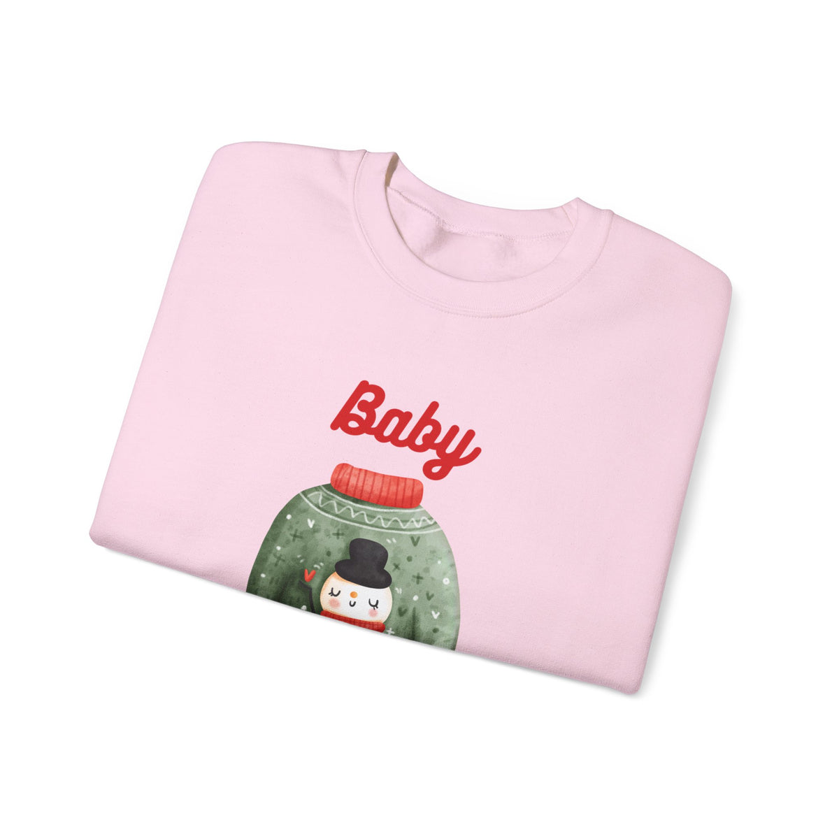 Unisex Heavy Blend Crewneck Sweatshirt Baby It's Cold Outside Snowman 🎄❄️❤️