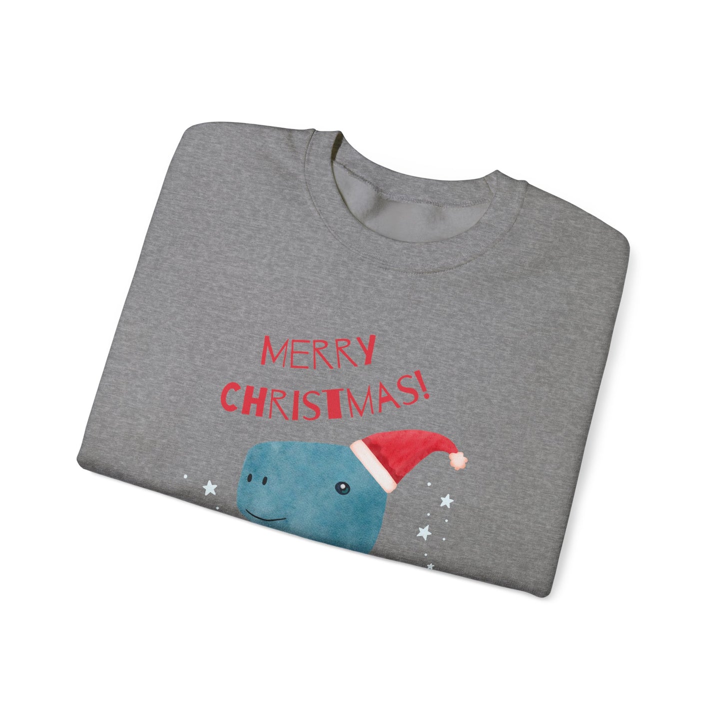 Unisex Heavy Blend Crewneck Sweatshirt Merry Christmas Dino 🎄🦖🎁