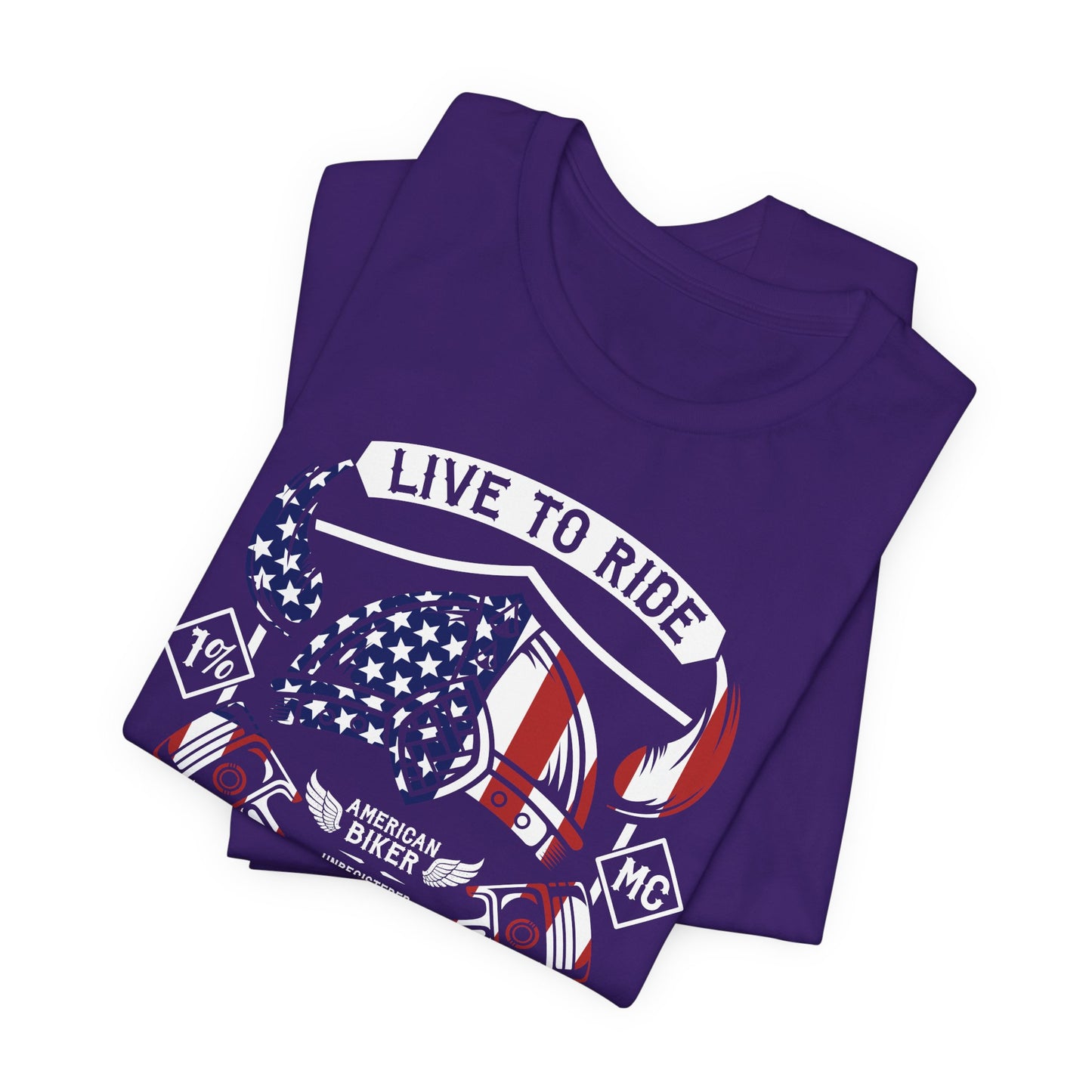 Live To Ride Ride To Live 1% MC Unisex Jersey Short Sleeve Tee