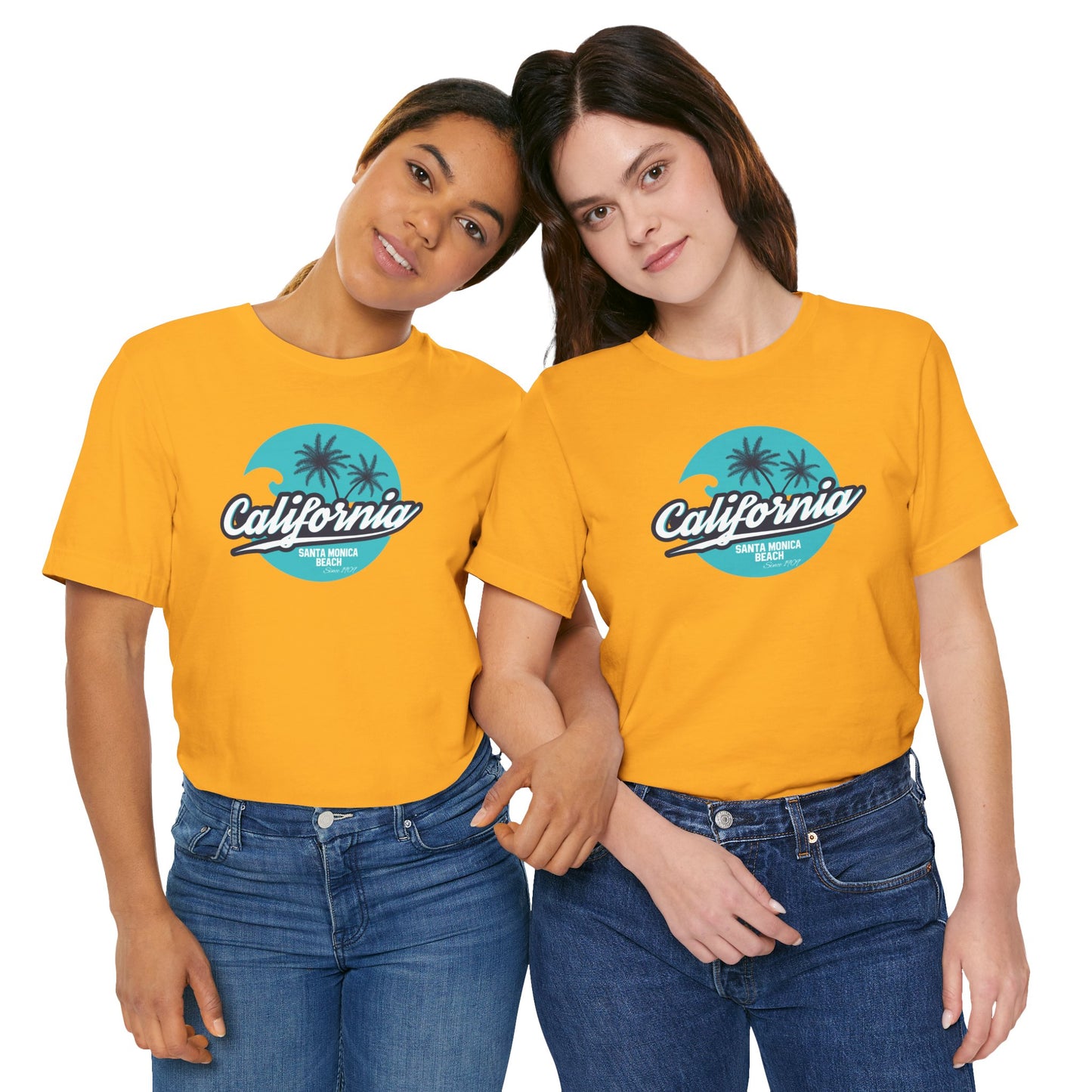 California Santa Monica Beach Unisex Jersey Short Sleeve Tee
