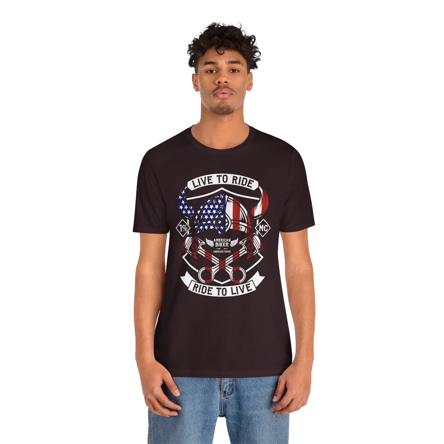 Live To Ride Ride To Live 1% MC Unisex Jersey Short Sleeve Tee