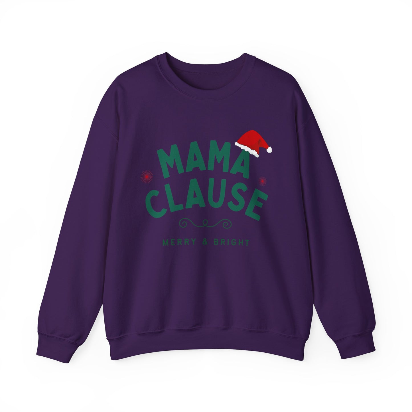 Unisex Heavy Blend Crewneck Sweatshirt Mama Clause Merry & Bright 🎄✨