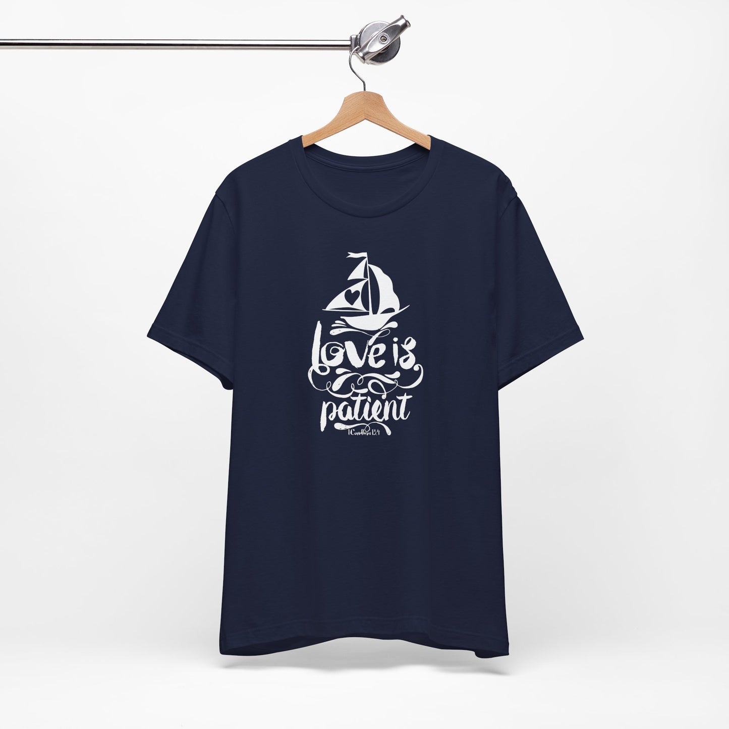Love Is Patient Corinthians 13:4 Unisex Jersey Short Sleeve Tee
