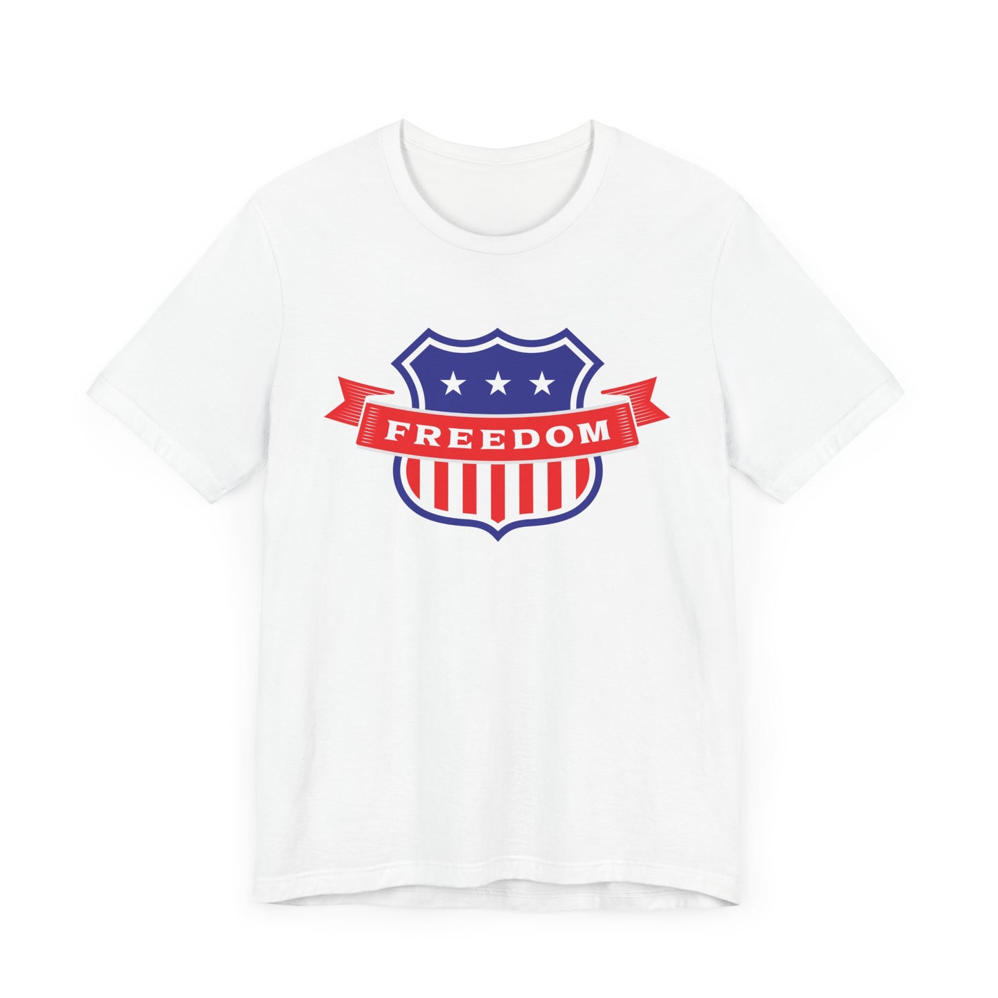 Unisex Jersey Short Sleeve Tee "Shield of Freedom" US Flag Shield New Style