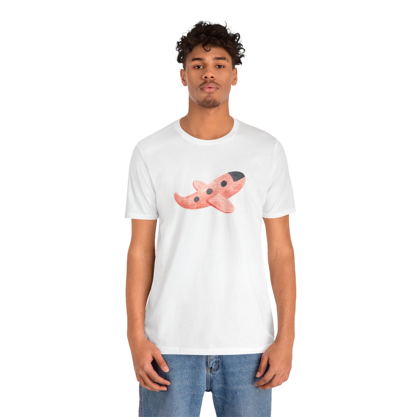 Red plane Unisex Jersey Short Sleeve Tee
