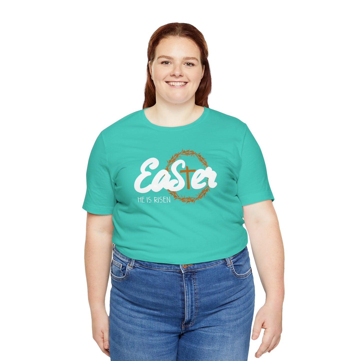 Easter He Is Risen Unisex Jersey Short Sleeve Tee