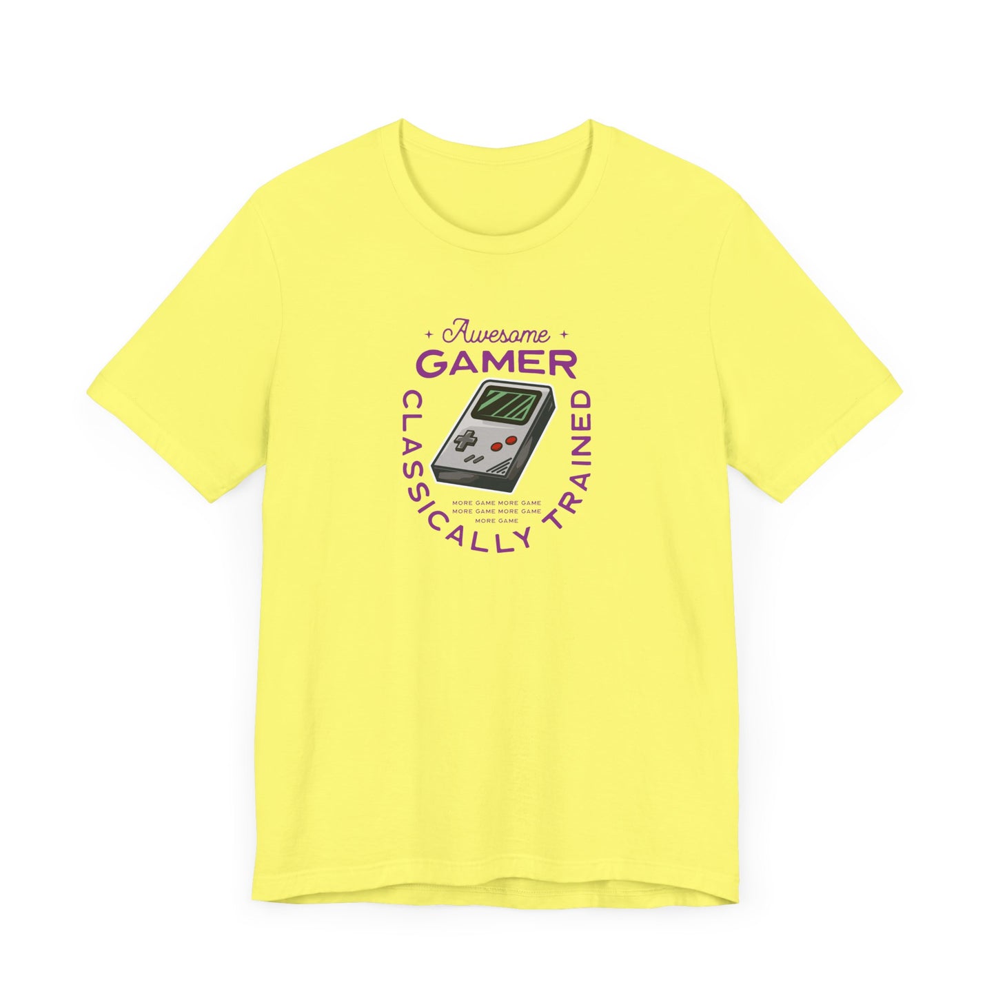 Unisex Jersey Short Sleeve Tee Awesome Gamer Classically Trained Purple Print