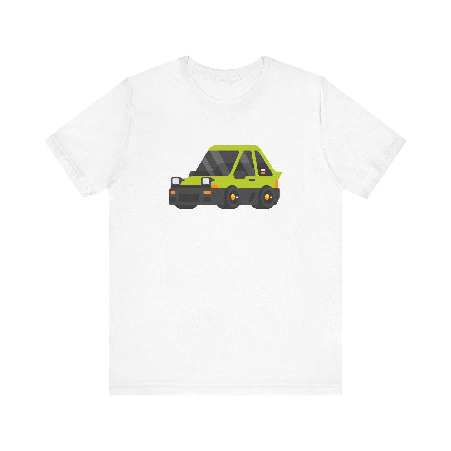 Unisex Jersey Short Sleeve Tee Adorable Car T-shirt Green Car