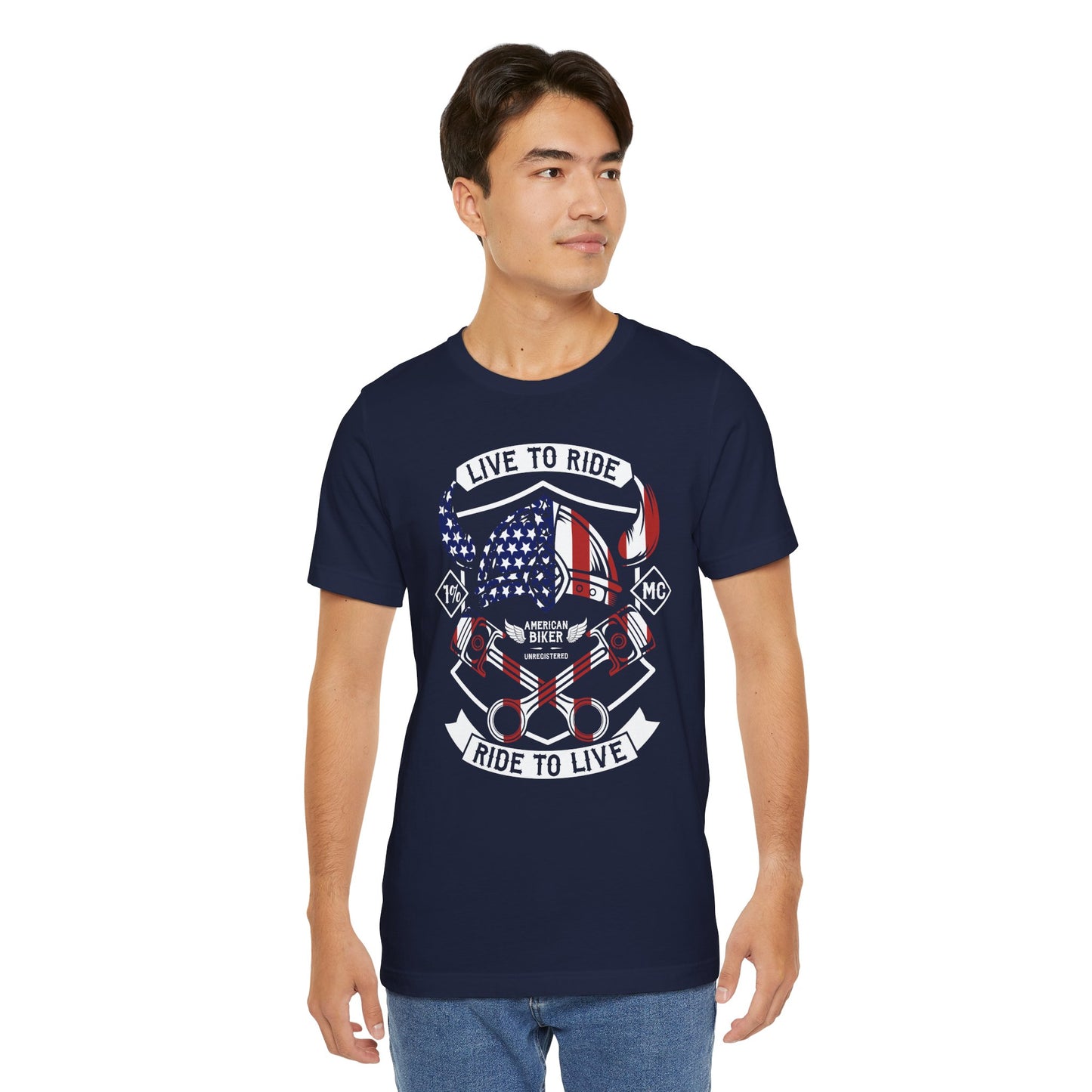 Live To Ride Ride To Live 1% MC Unisex Jersey Short Sleeve Tee