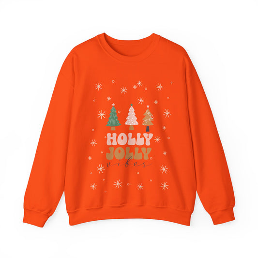 Unisex Heavy Blend Crewneck Sweatshirt Holly Jolly Vibes 🎄✨🌟