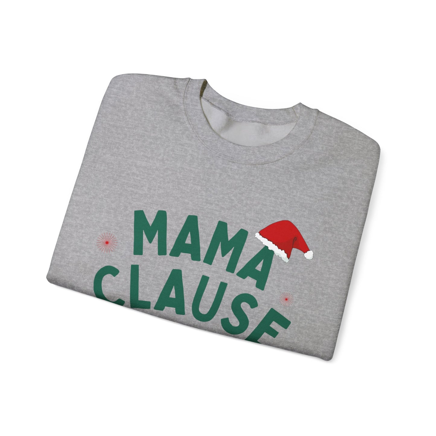 Unisex Heavy Blend Crewneck Sweatshirt Mama Clause Merry & Bright 🎄✨