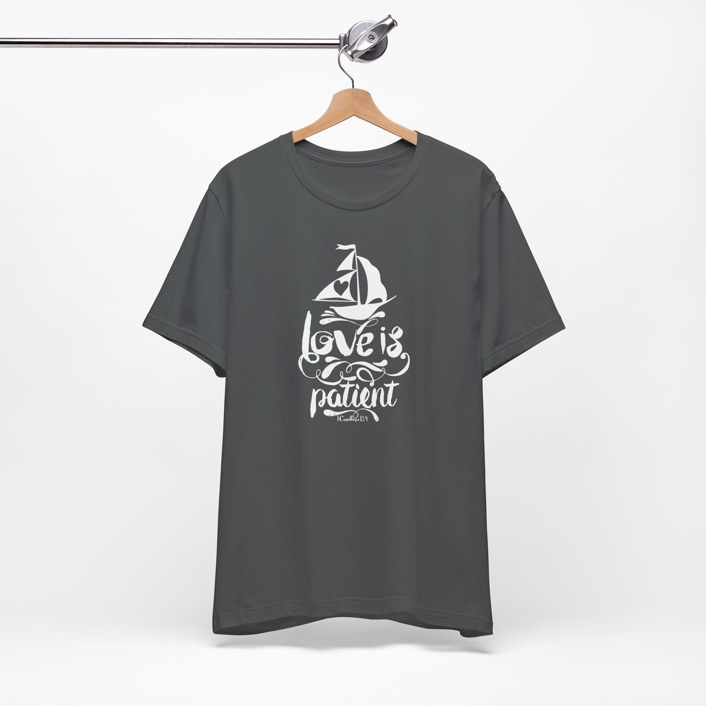 Love Is Patient Corinthians 13:4 Unisex Jersey Short Sleeve Tee