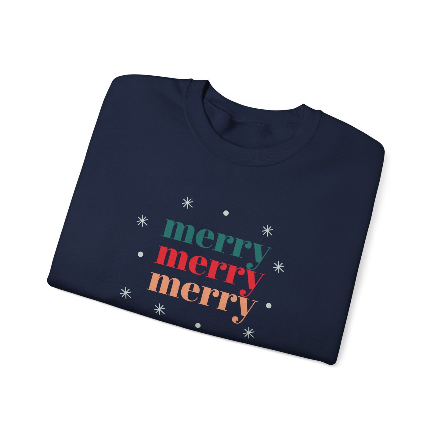 Unisex Heavy Blend Crewneck Sweatshirt Merry Merry Merry 🎄❄️✨