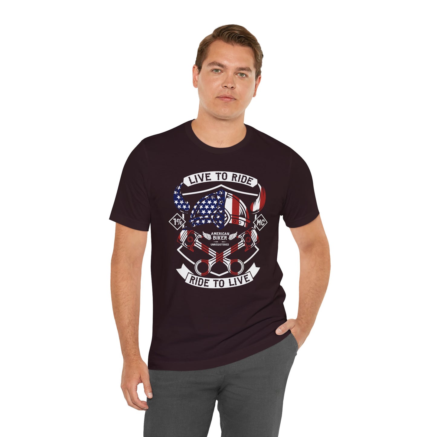 Live To Ride Ride To Live 1% MC Unisex Jersey Short Sleeve Tee