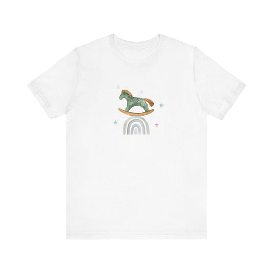 Unisex Jersey Short Sleeve Tee Gallop Over A Rainbow