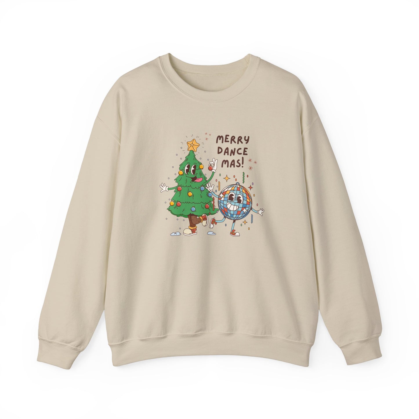 Unisex Heavy Blend Crewneck Sweatshirt Merry Dancemas 🎄🪩✨