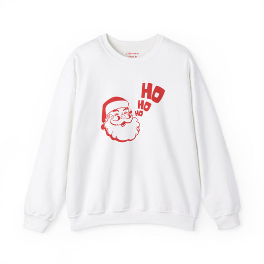 Unisex Heavy Blend Crewneck Sweatshirt Jovial Santa Ho Ho Ho 🎅✨