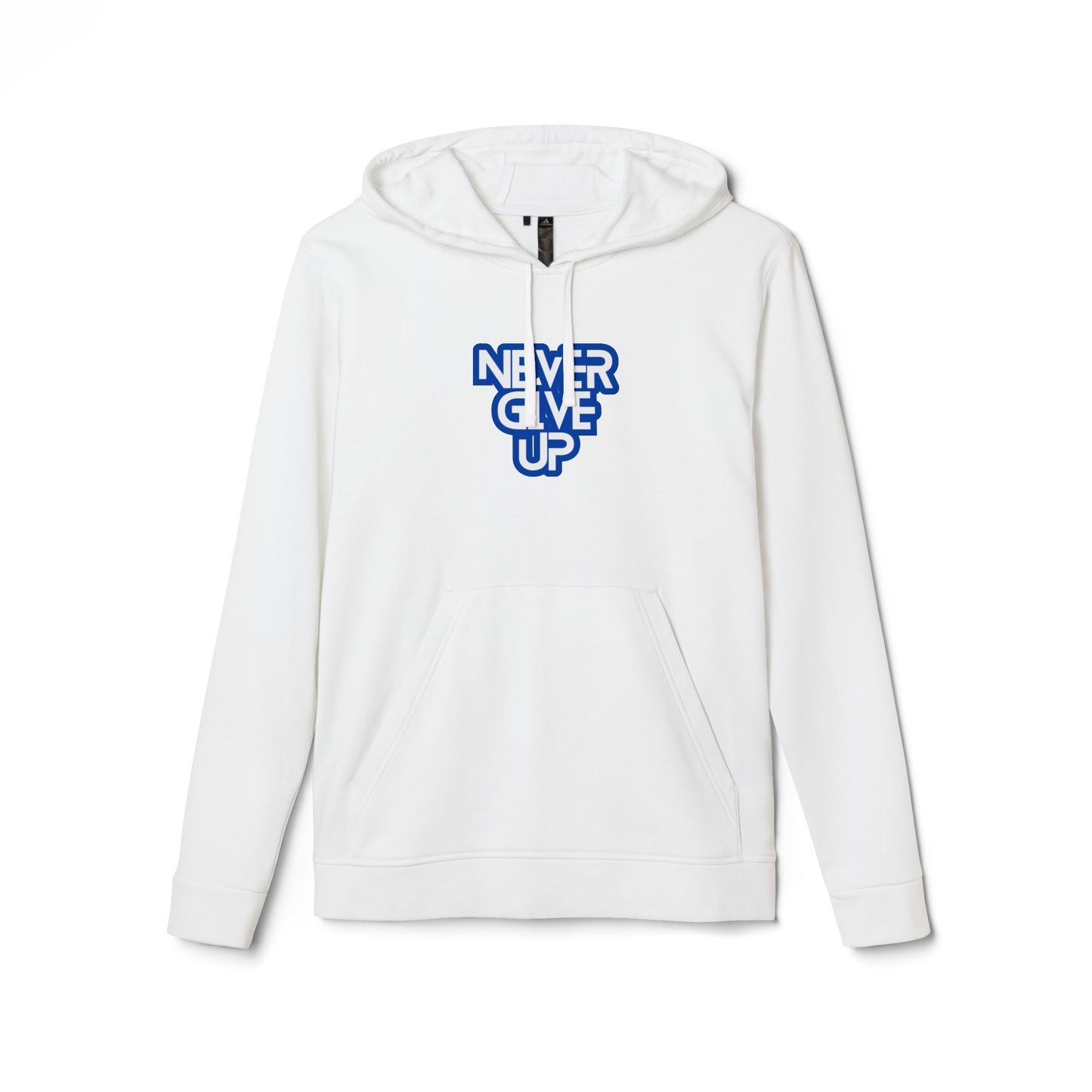 Never Give Up Adidas Unisex Cozy Fleece Hoodie