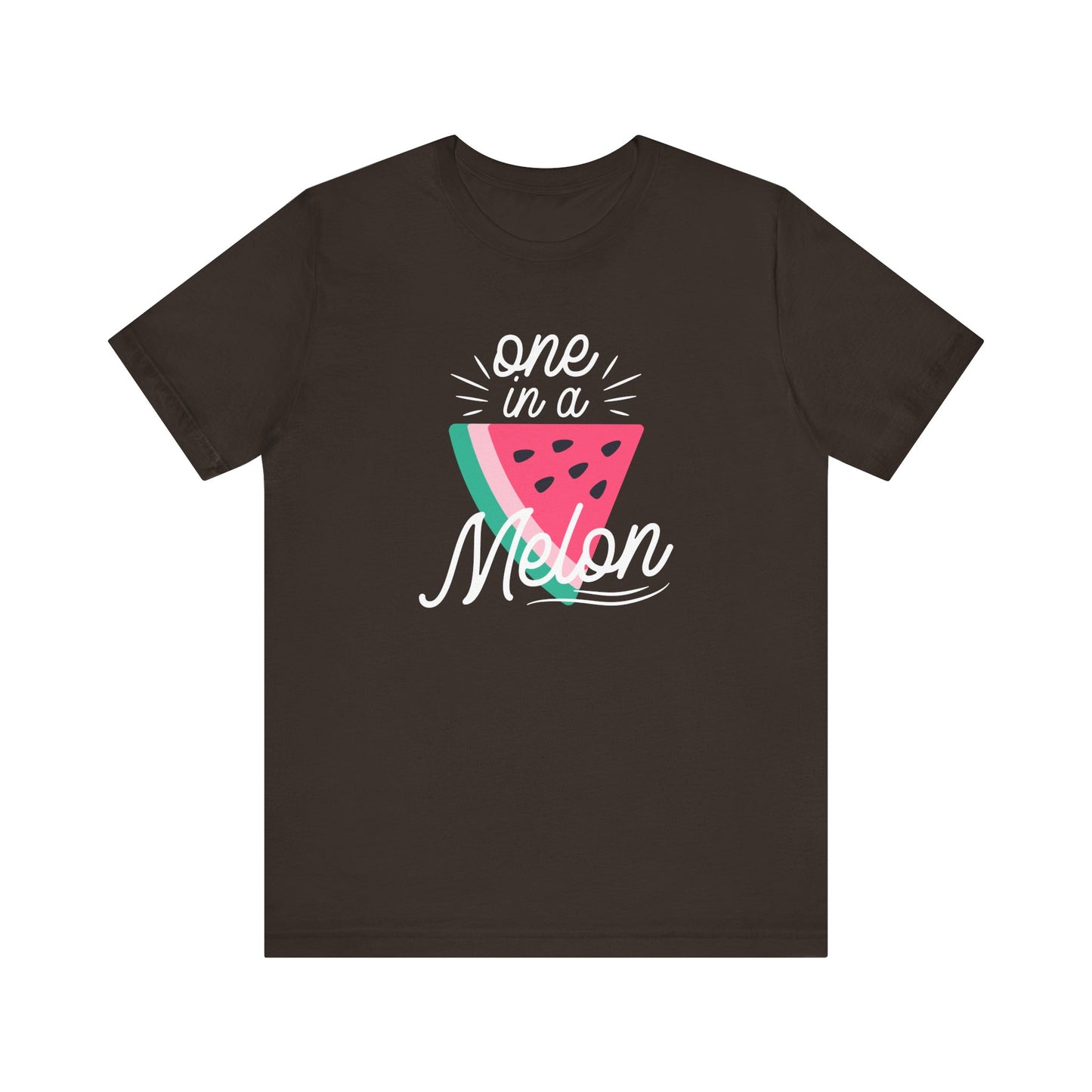 Unisex Jersey Short Sleeve Tee "One In A Melon" Watermelon Print