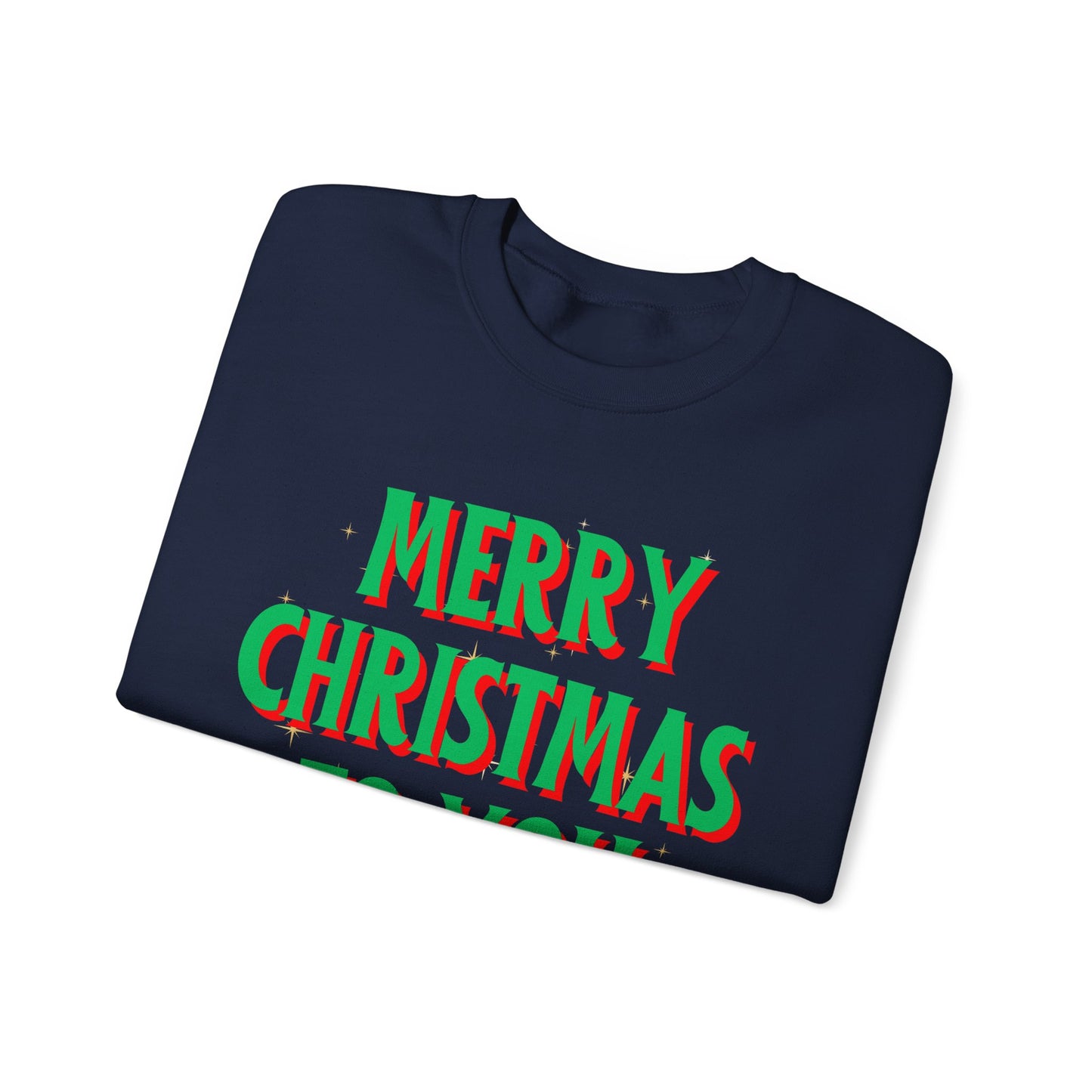 Unisex Heavy Blend Crewneck Sweatshirt Merry Christmas To You 🎄✨