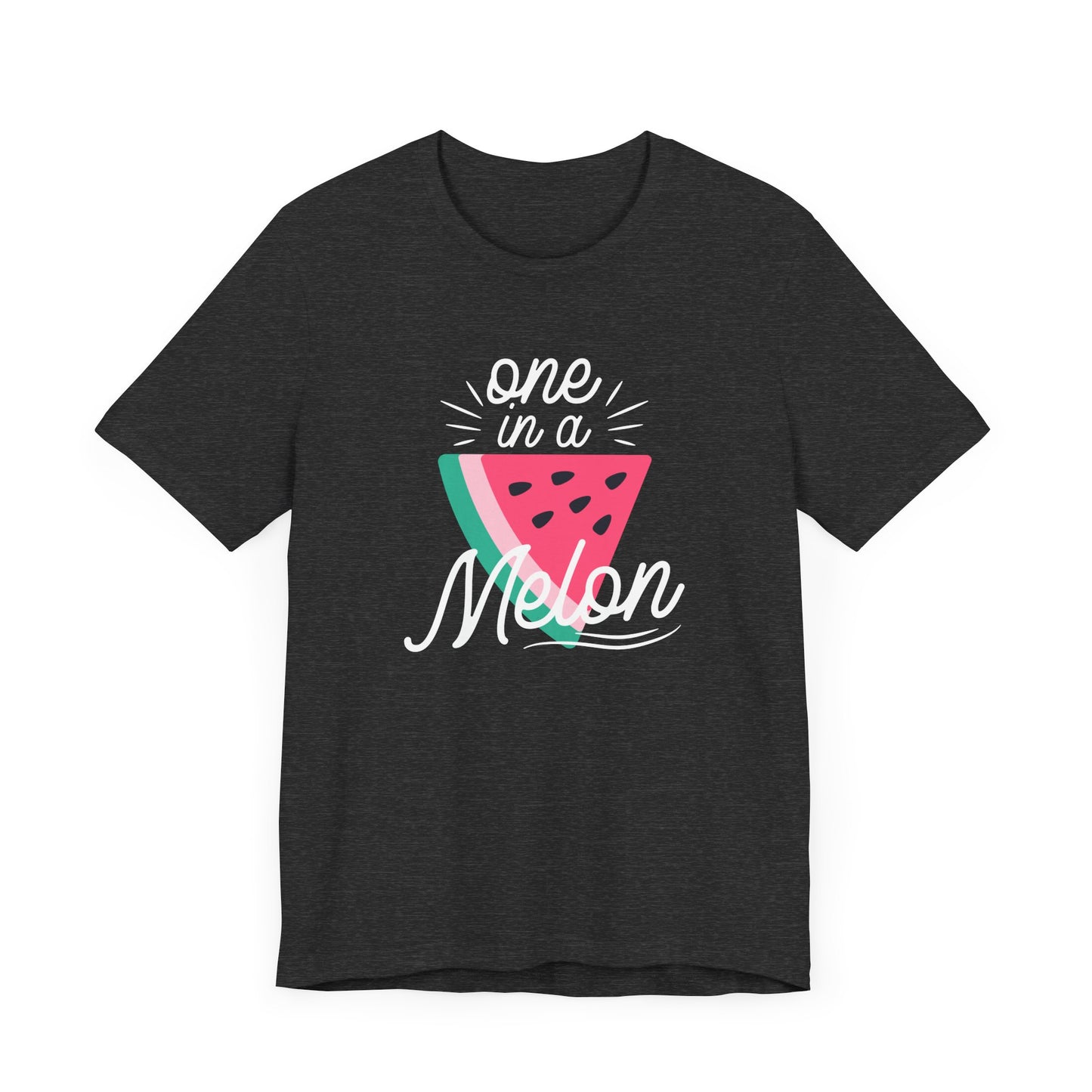 Unisex Jersey Short Sleeve Tee "One In A Melon" Watermelon Print