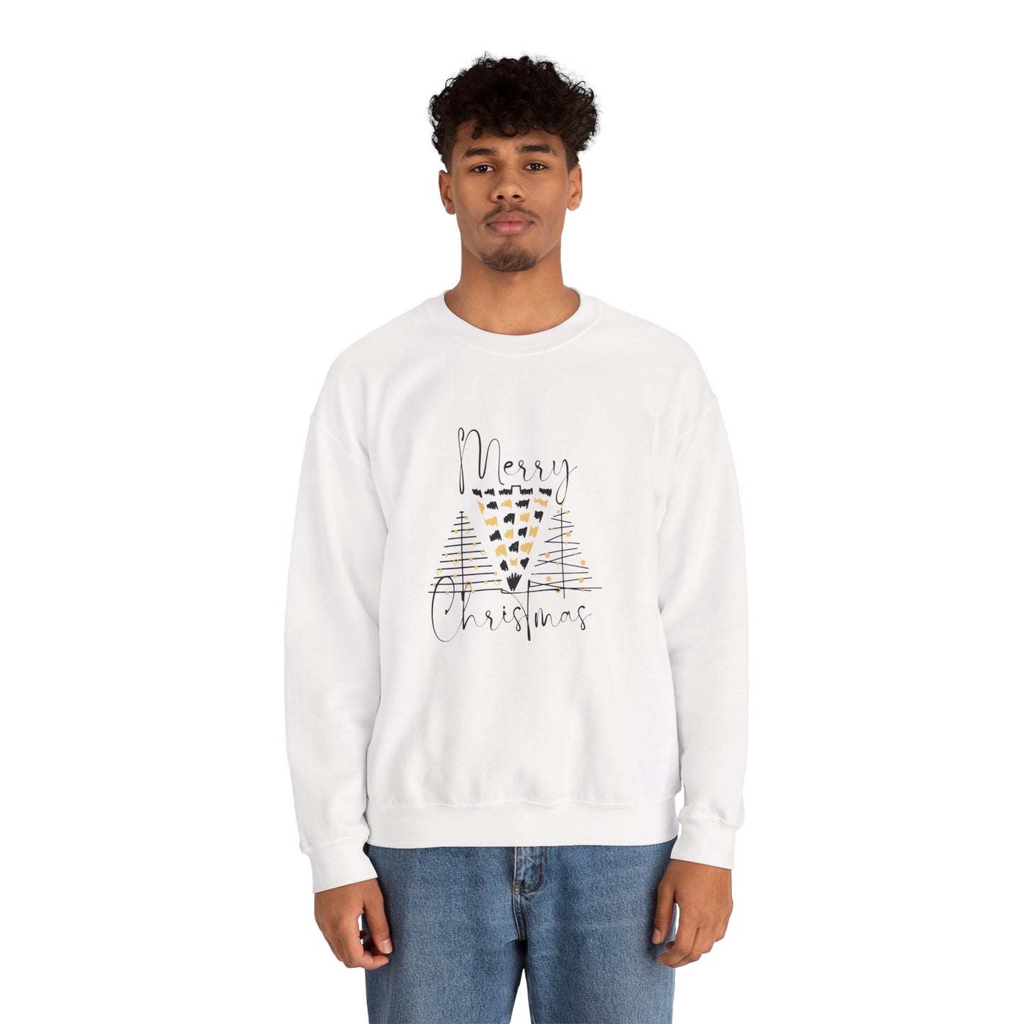 Merry Christmas Trees 🎄✨ Unisex Heavy Blend Crewneck Sweatshirt