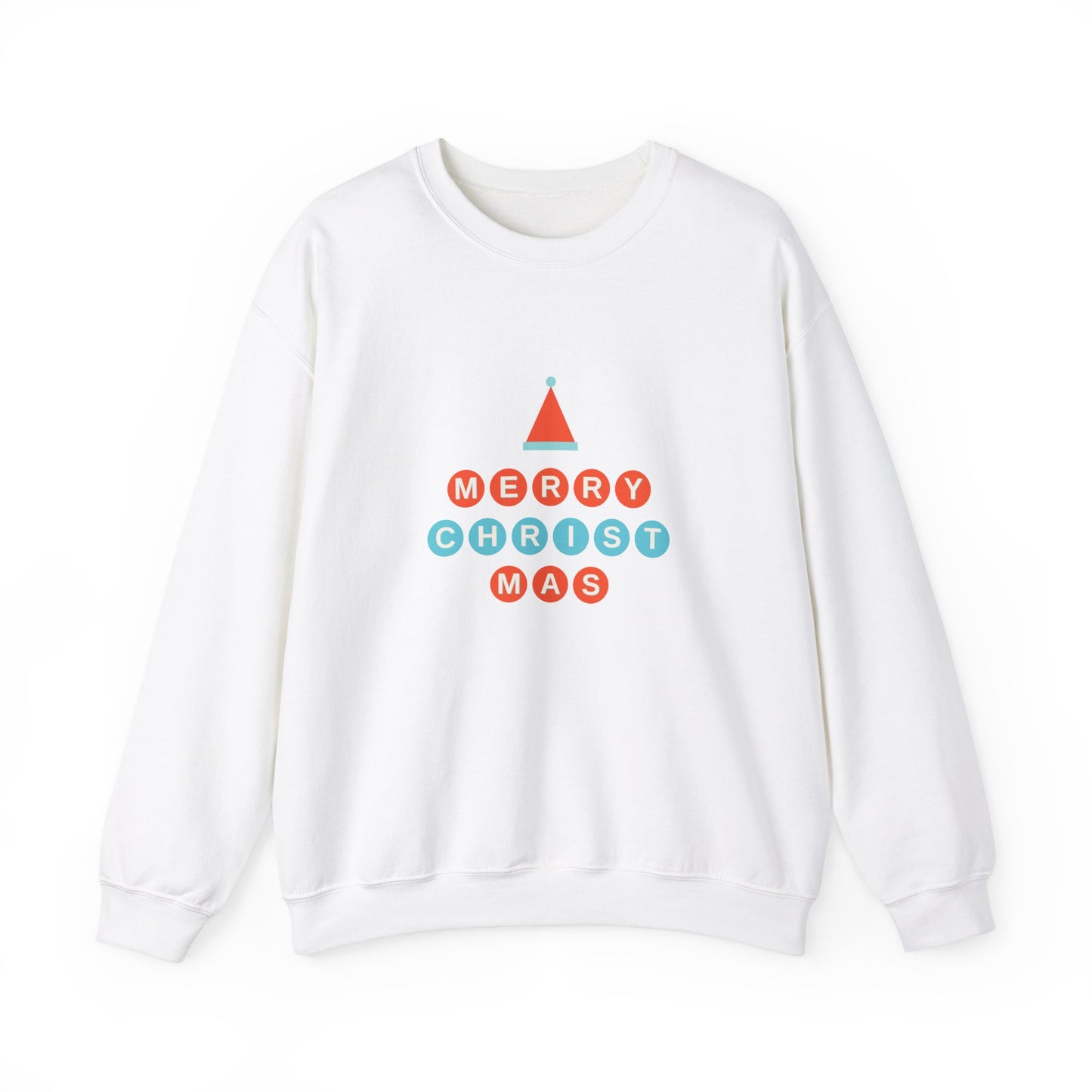 Unisex Heavy Blend Crewneck Sweatshirt Merry Christmas Baubles 🎄✨