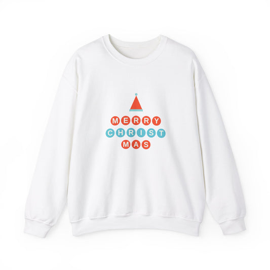 Unisex Heavy Blend Crewneck Sweatshirt Merry Christmas Baubles 🎄✨