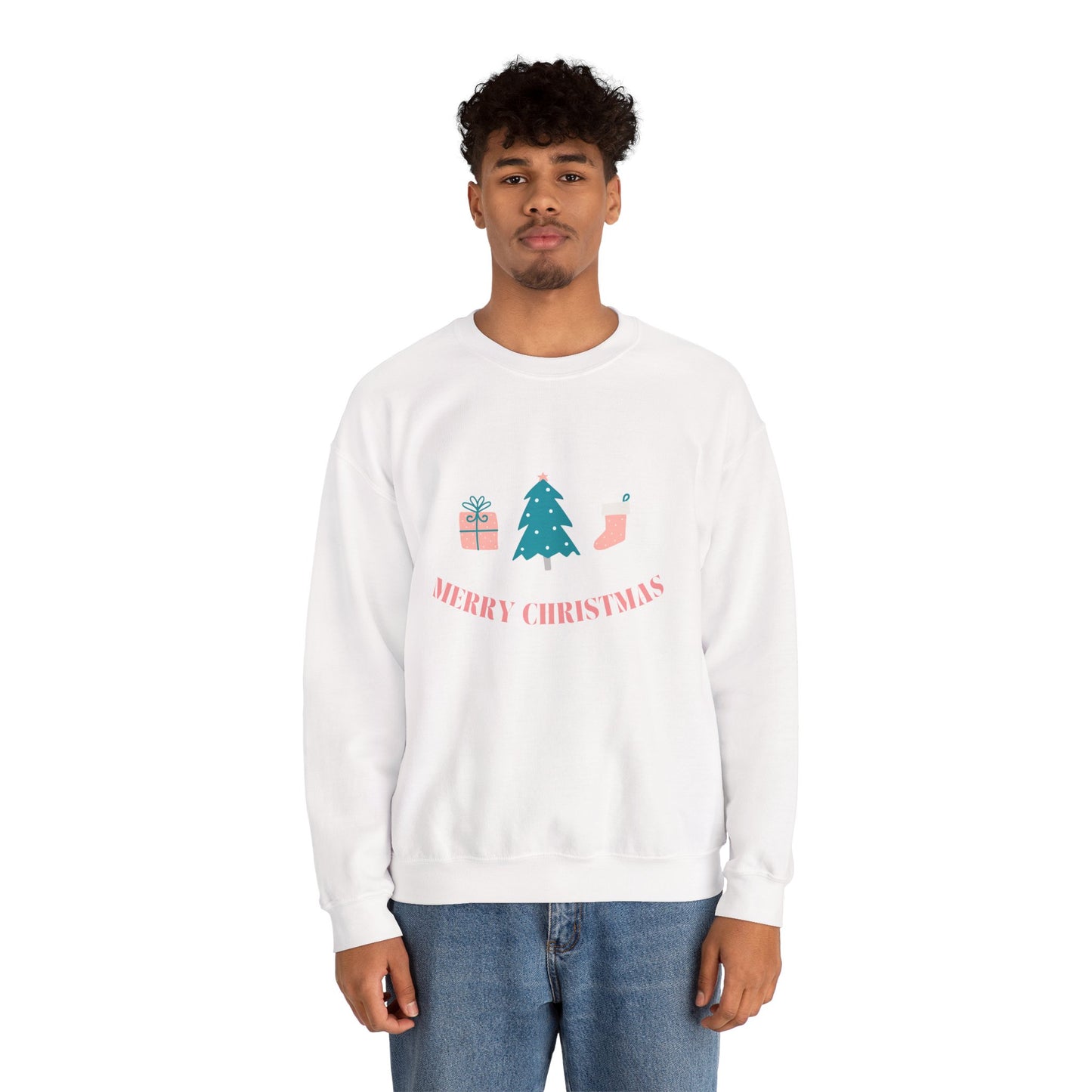 Merry Christmas 🎄🎁🧦 Unisex Heavy Blend Crewneck Sweatshirt